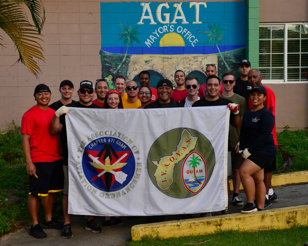 Navy helps in Agat, Guam