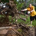 Sailors help Agat staff clean up Nimitz Park