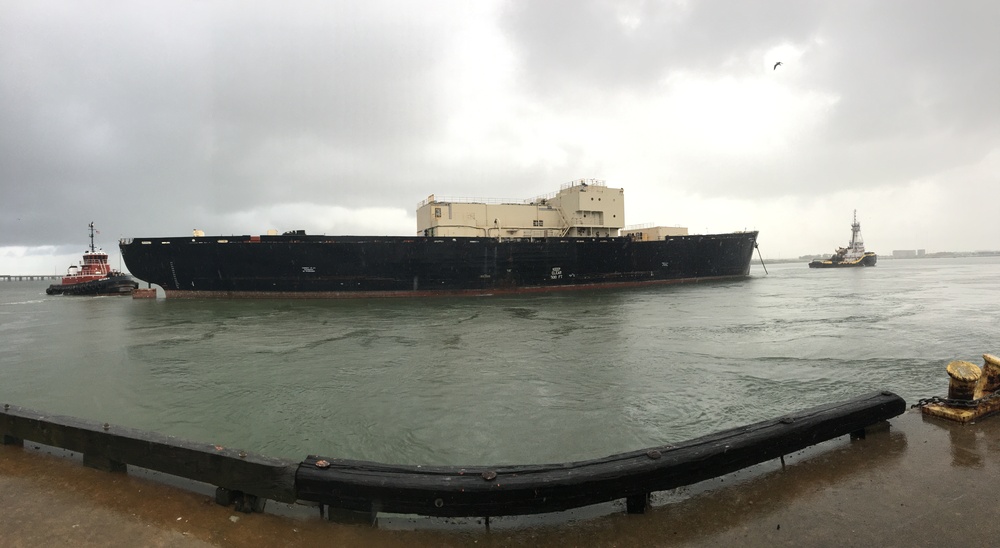 STURGIS vessel en route to Brownsville for final shipbreaking and recycling