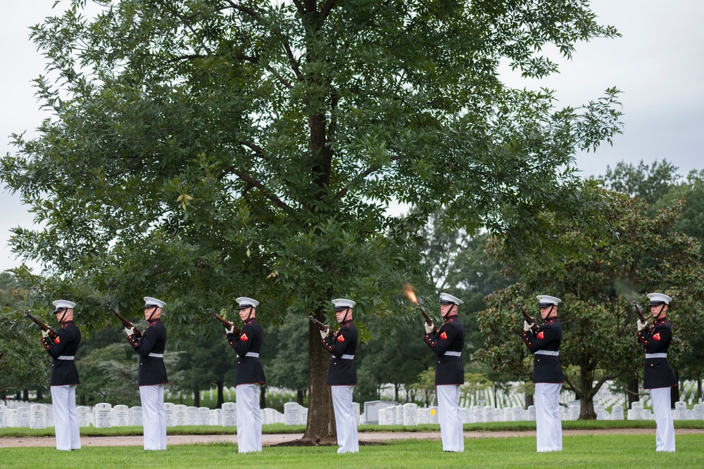 Group Repatriation Military Funeral Honors With Funeral Escort for Vietnam War Service Members in Section 60