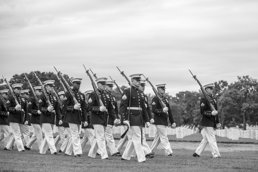 Group Repatriation Military Funeral Honors With Funeral Escort for Vietnam War Service Members in Section 60