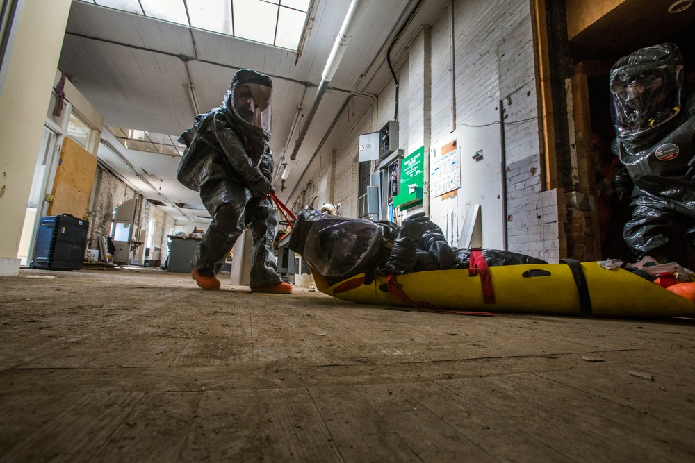 CST trains at Sandy Hook