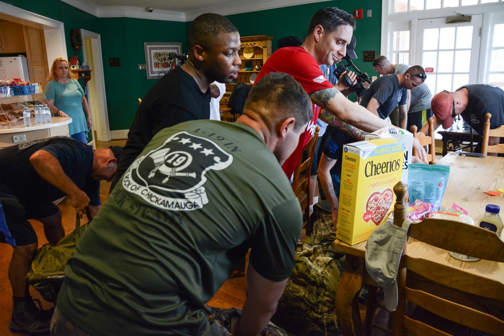 Fort Benning Soldiers ruck donations to Ronald McDonald House