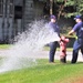 Fort McCoy firefighters flush hydrants around installation