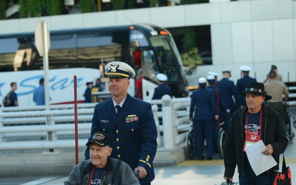 Coast Guard honors veterans at PDX for Honor Flight