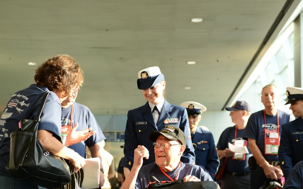 Coast Guard honors military war veterans at PDX