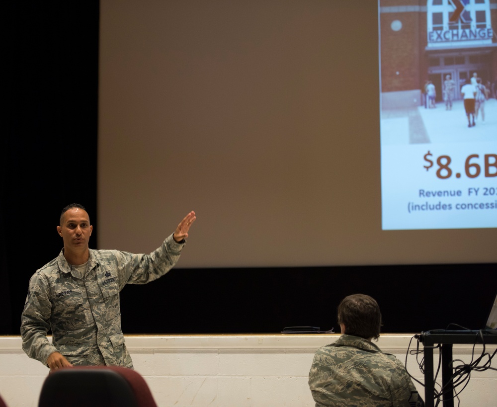 CMSgt. Luis Reyes visits Mountain Home Air Force Base