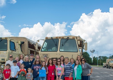 Local volunteers provide laundry service to National Guardsmen who responded to Hurricane Florence