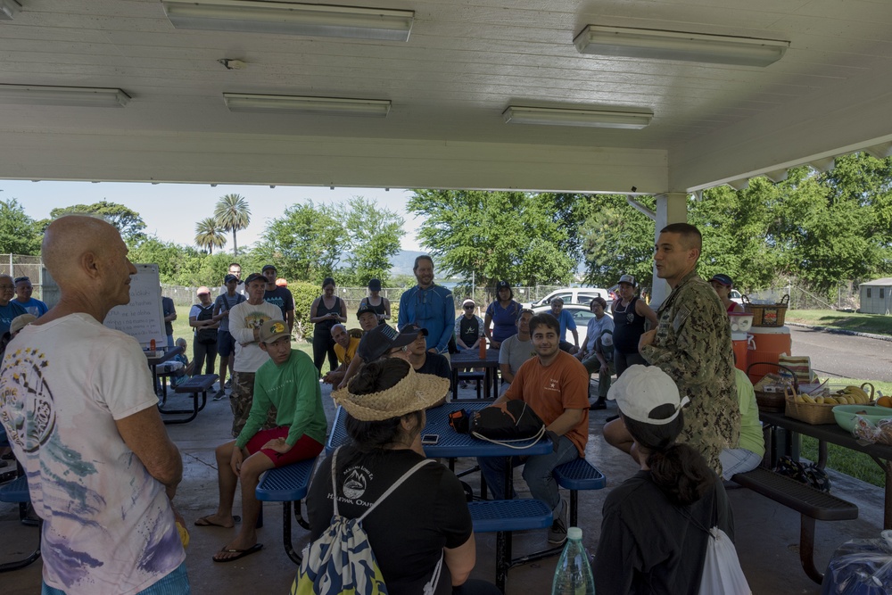 NAVFAC Hawaii CO leads Navy team, partners with local community to improve ancient Hawaiian fishpond