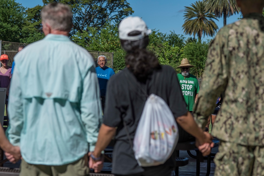 NAVFAC Hawaii CO leads Navy team, partners with local community to improve ancient Hawaiian fishpond