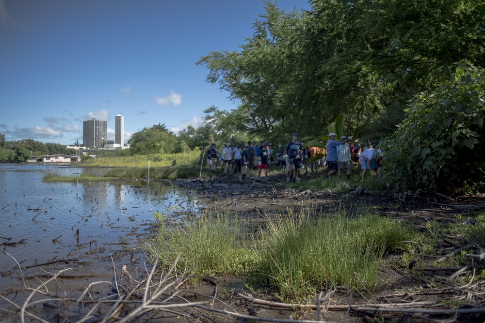 NAVFAC Hawaii CO leads Navy team, partners with local community to improve ancient Hawaiian fishpond