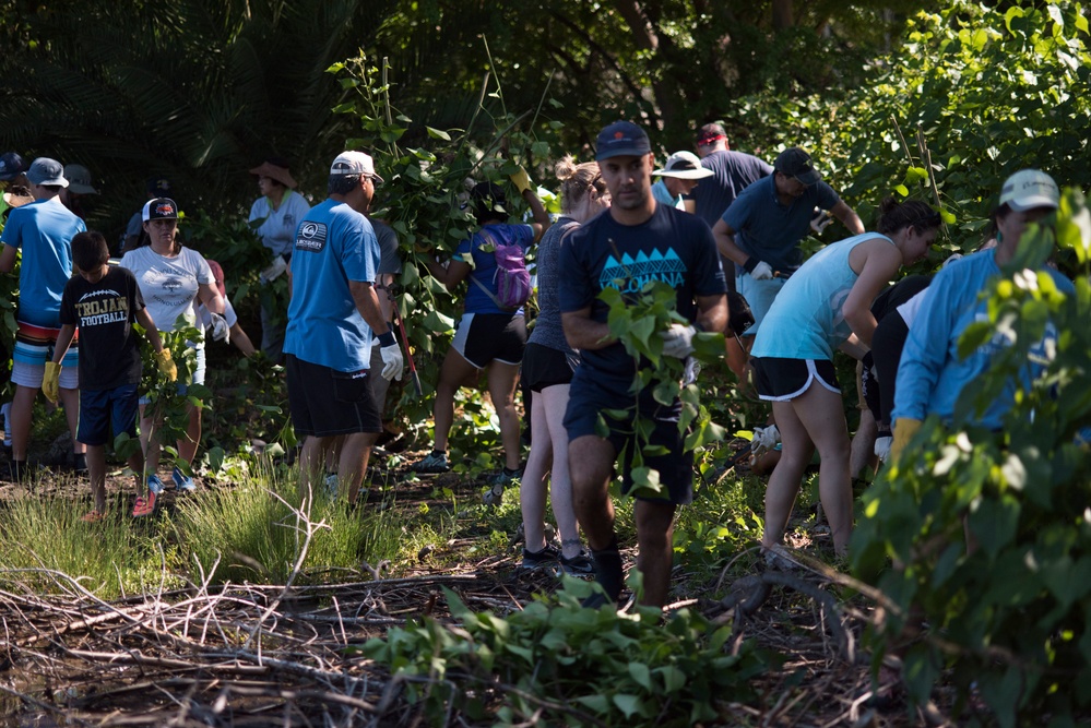 NAVFAC Hawaii CO leads Navy team, partners with local community to improve ancient Hawaiian fishpond