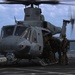 MRF Marines fast rope aboard the USS Green Bay