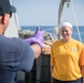 Sailors battle the O.C. Spray course for security reaction force basic training on USS Jason Dunham (DDG 109)