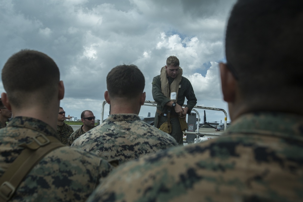 Corpsmen with Battalion Landing Team, 2nd Battalion, 5th Marines, simulate fresh whole blood auto-transfusion