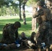 Corpsmen with Battalion Landing Team, 2nd Battalion, 5th Marines, simulate fresh whole blood auto-transfusion