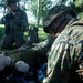 Corpsmen with Battalion Landing Team, 2nd Battalion, 5th Marines, simulate fresh whole blood auto-transfusion