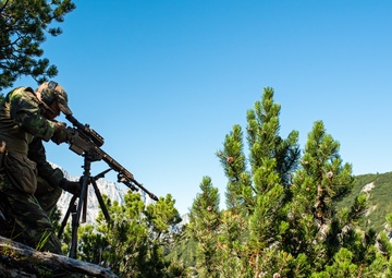 NATO Snipers Practice High-Angle Shooting in Austria