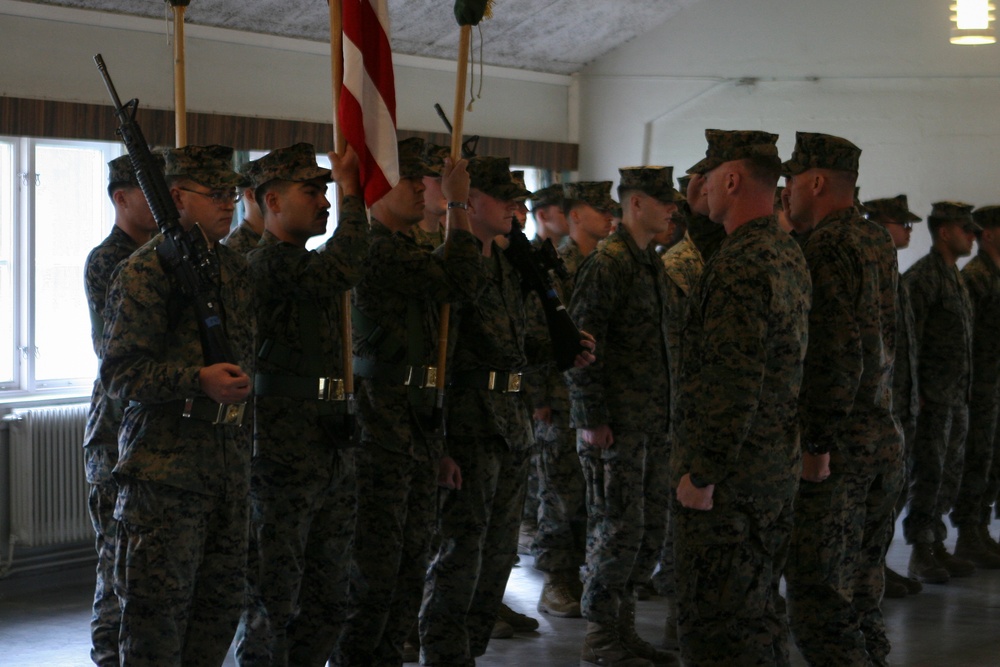 Marine Rotational Force - Europe Transfer of Authority Ceremony