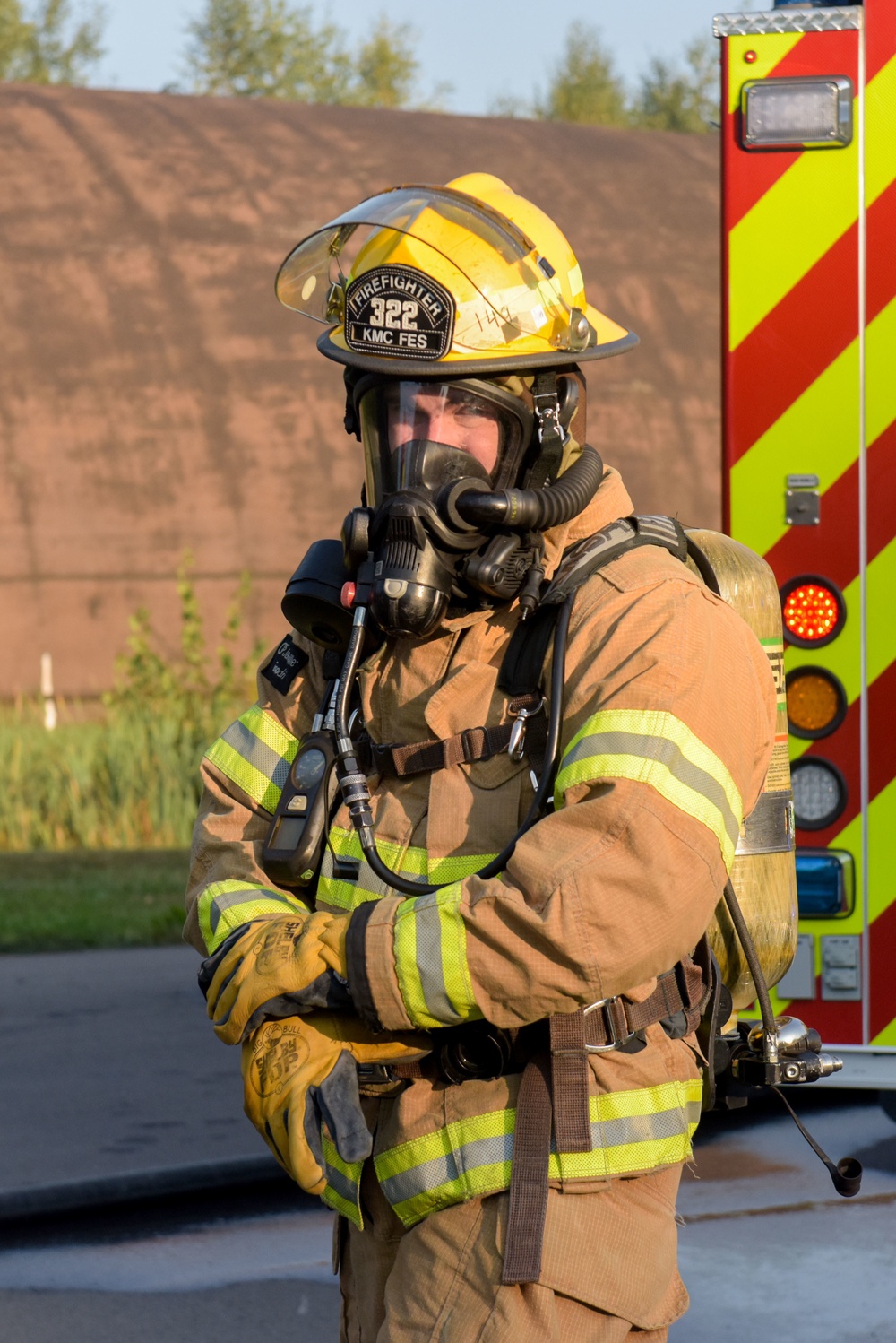 147th Civil Engineering Squadron fire fighters train at Silver Flag