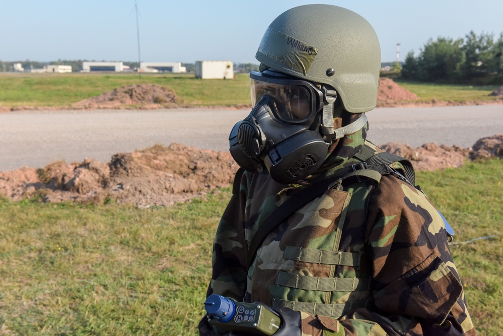 147th Civil Engineering Squadron train at Silver Flag