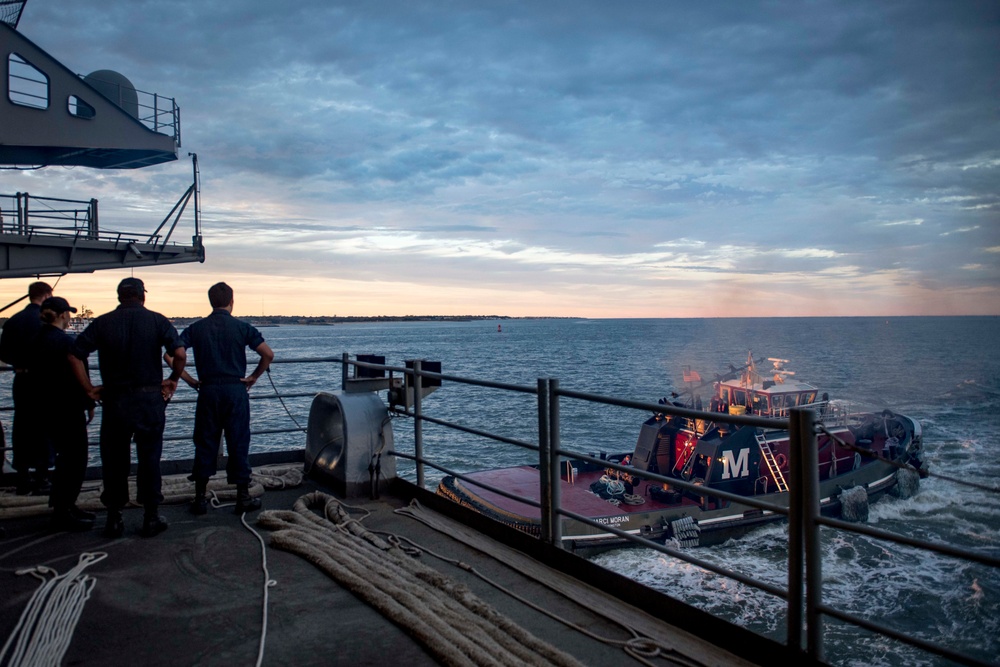 GHWB Returns to Home Port