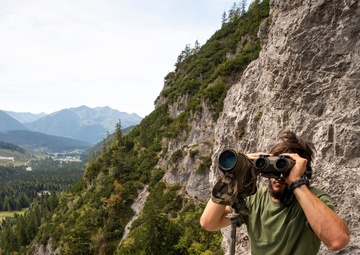 NATO Snipers Practice High-Angle Shooting in Austria