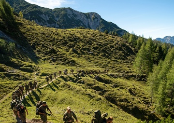 NATO Snipers Practice High-Angle Shooting in Austria