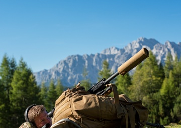 NATO Snipers Practice High-Angle Shooting in Austria