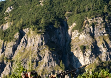 NATO Snipers Practice High-Angle Shooting in Austria
