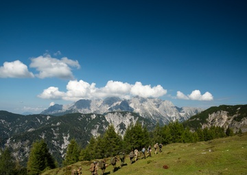 NATO Snipers Practice High-Angle Shooting in Austria