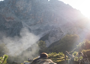 NATO Snipers Practice High-Angle Shooting in Austria