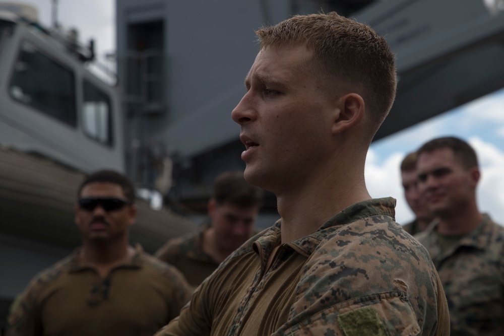 MRF Marines train for VBSS aboard the USS Ashland