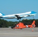 MH-65 Dolphin helicopter and Air Force One at Myrtle Beach International Airport