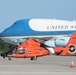 MH-65 Dolphin helicopter and Air Force One at Myrtle Beach International Airport