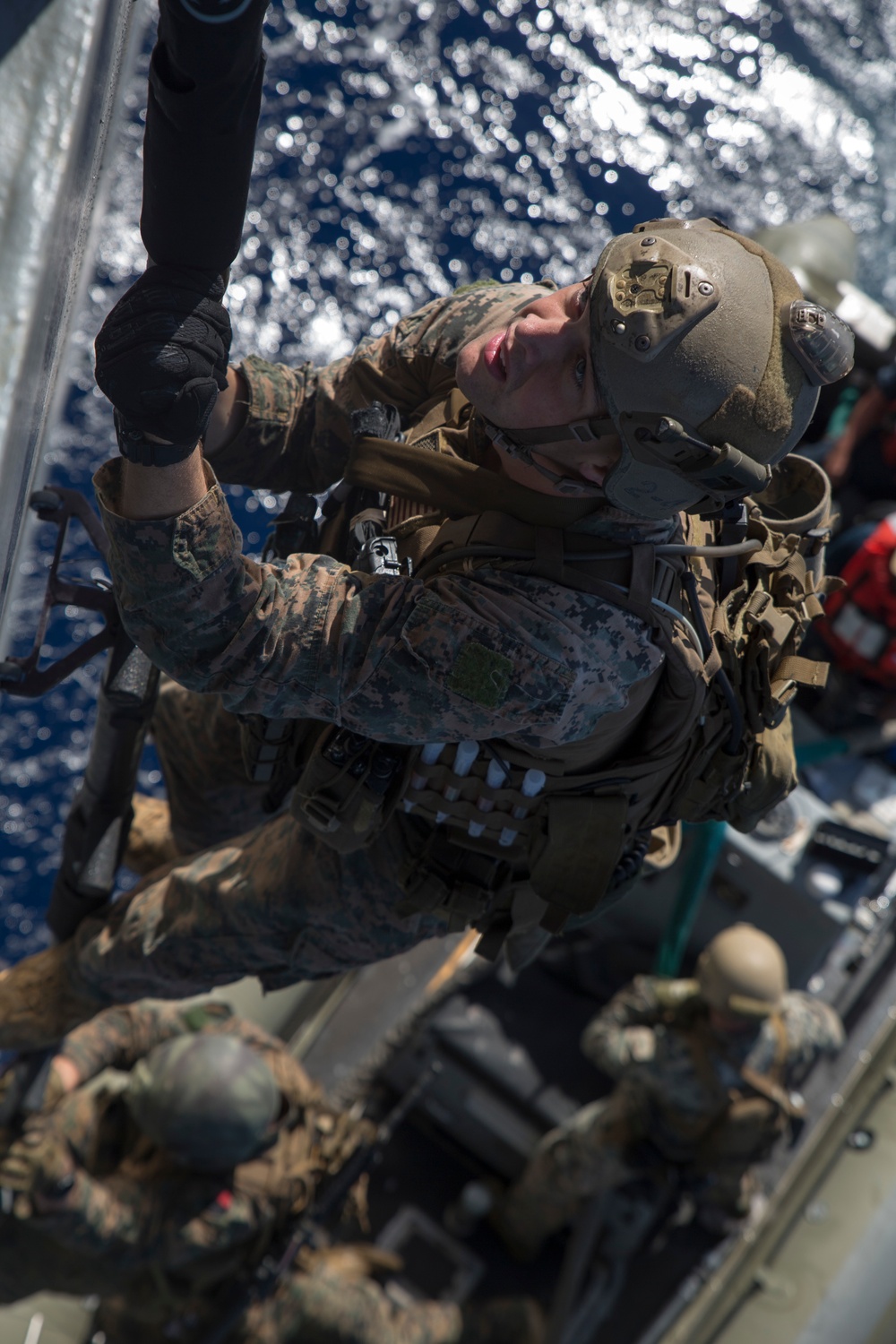 MRF Marines train for VBSS aboard the USS Ashland