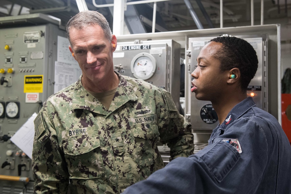 DVIDS - Images - Commander, CSG 15 Visits Stockdale [Image 1 of 7]