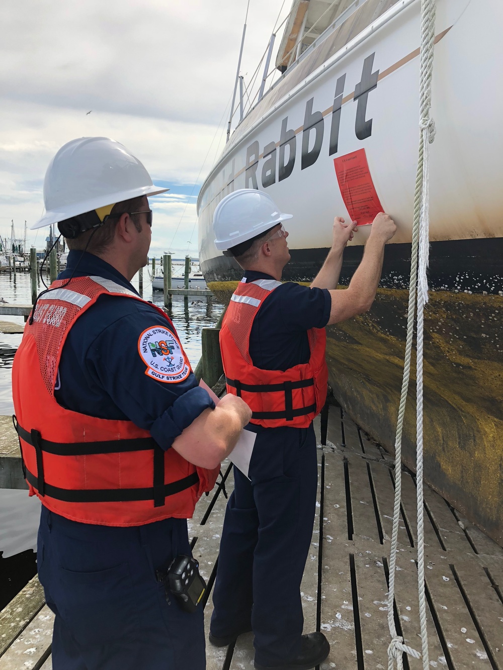 Coast Guard conducts vessel displacement inspections after Hurricane Florence