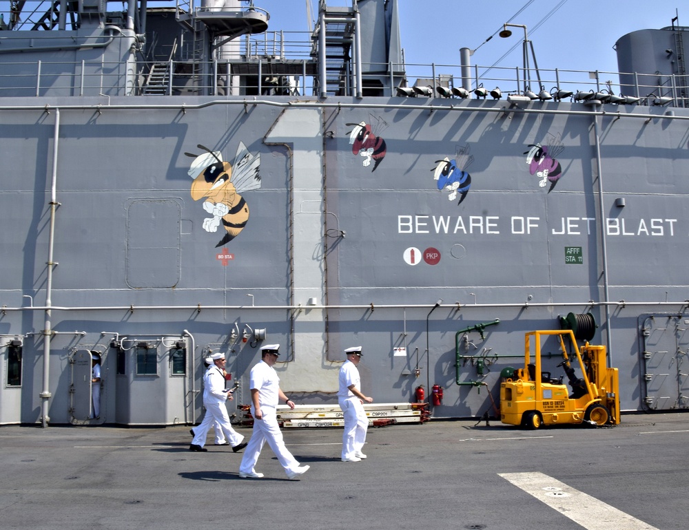 USS Wasp Arrives in Singapore