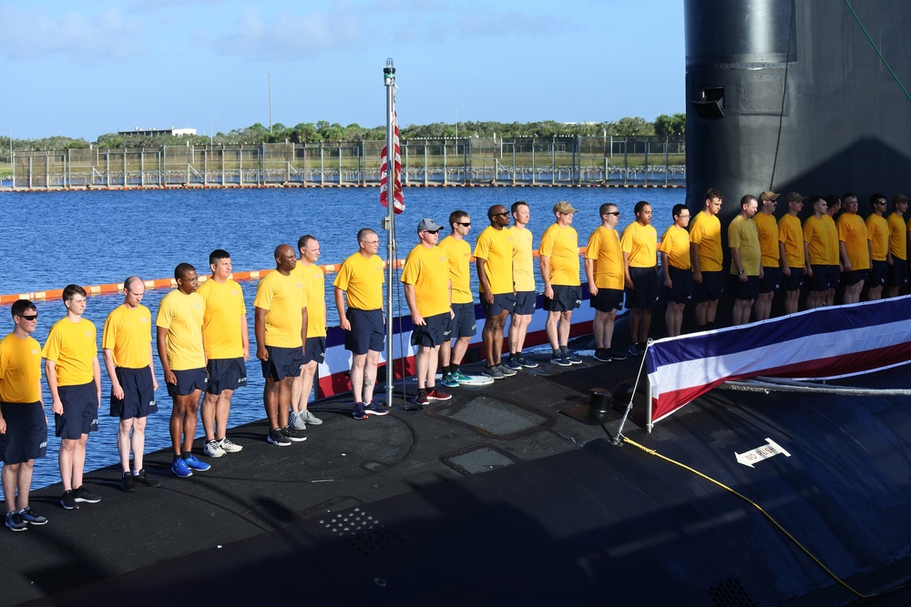 Pre-Commissioning Unit Indiana (SSN 789) rehearsal