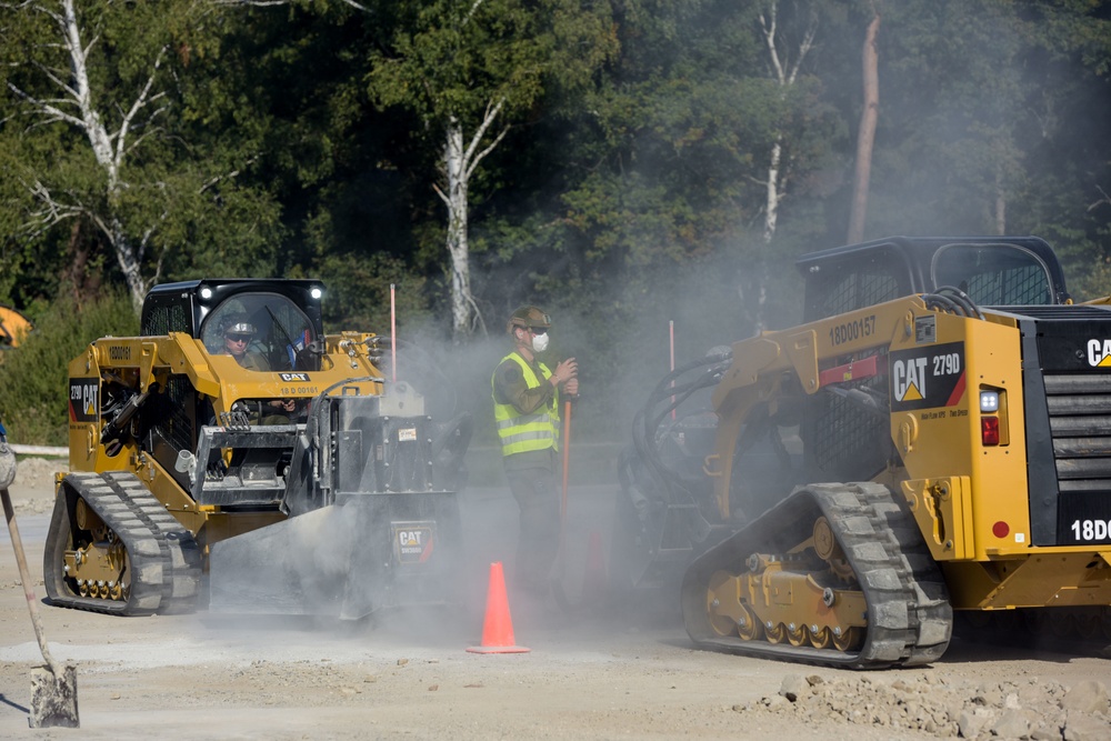 147th Civil Engineering Squadron practice Rapid Airfield Damage Repair (RADR)