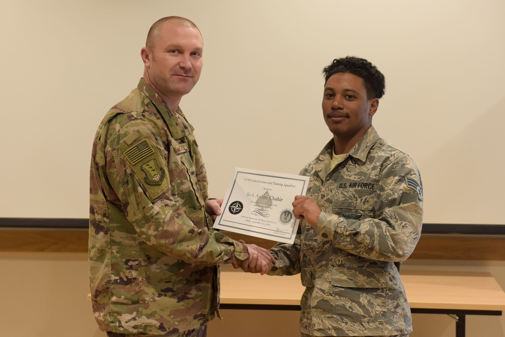 Airmen awarded Outstanding Performer at Silver Flag in Ramstein Air Base, Germany