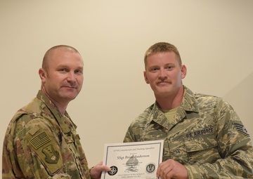 Airmen awarded Outstanding Performer at Silver Flag in Ramstein Air Base, Germany