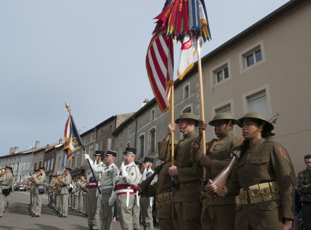 1ID Color Guard serve in WWI Centennial Commemorations