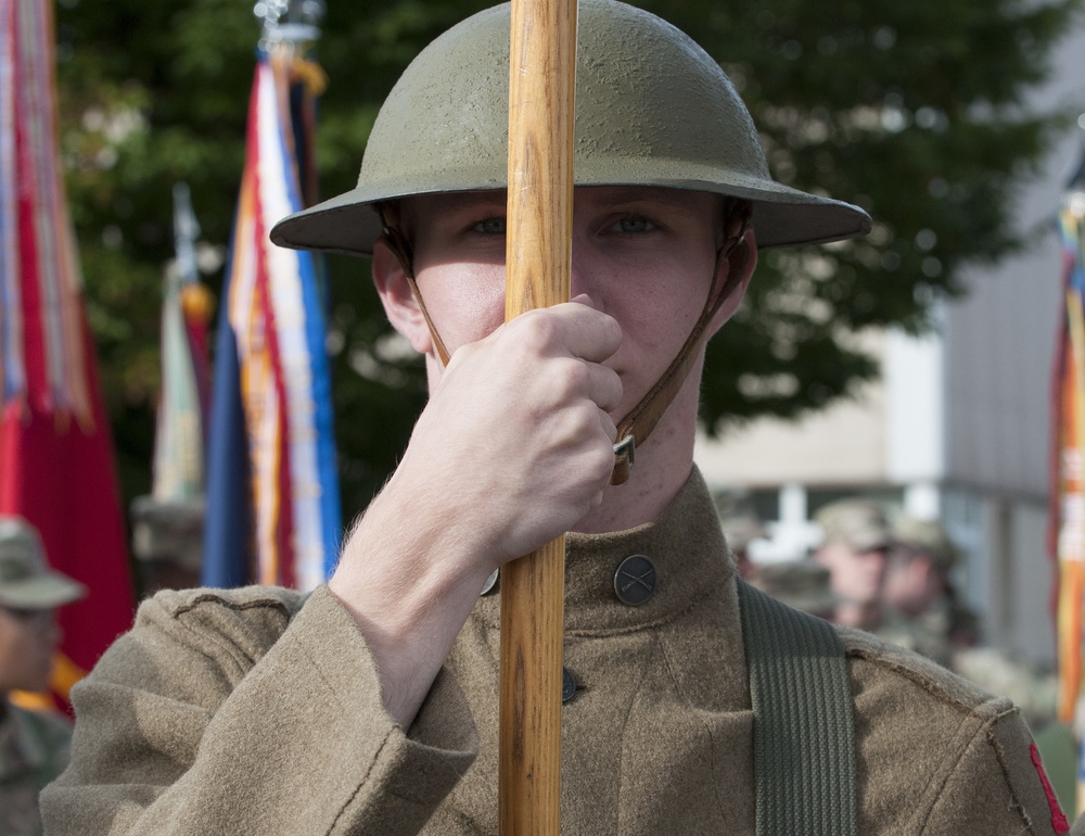 1ID Color Guard serve in WWI Centennial Commemorations