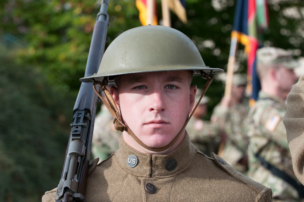 1ID Color Guard serve in WWI Centennial Commemorations