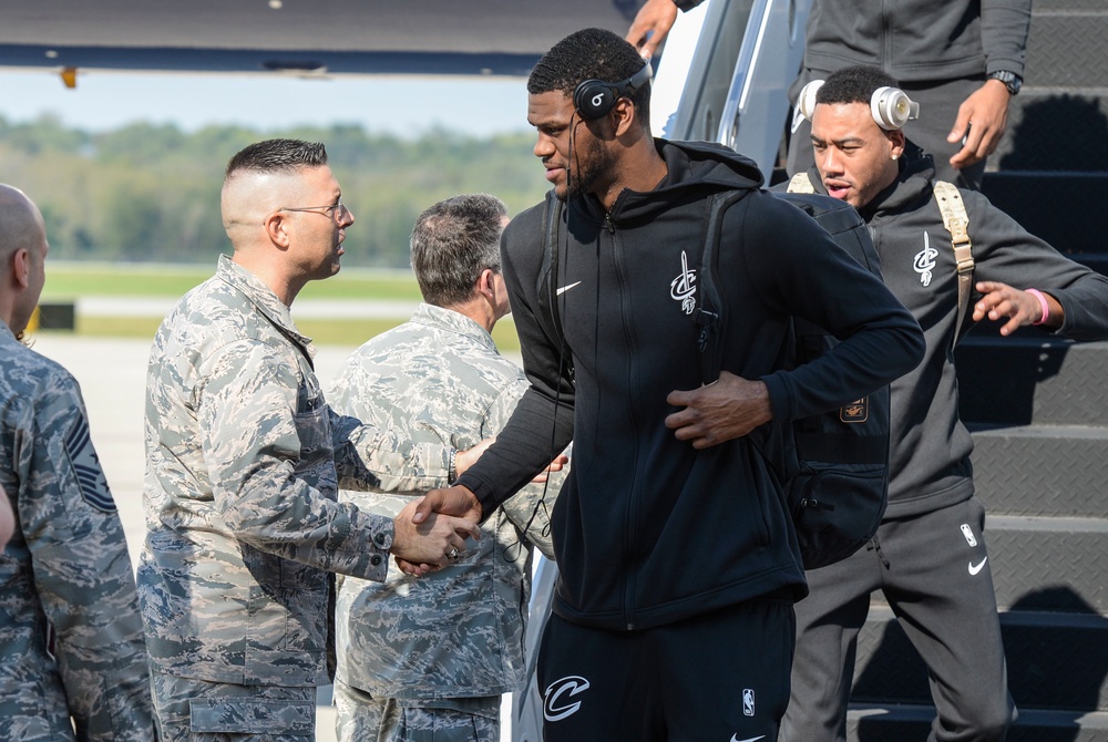 Cleveland Cavaliers Visit Wright-Patterson AFB