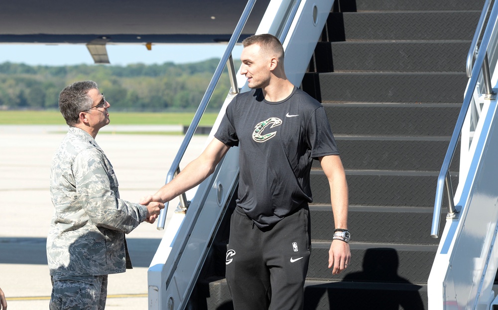 Cleveland Cavaliers Visit Wright-Patterson AFB