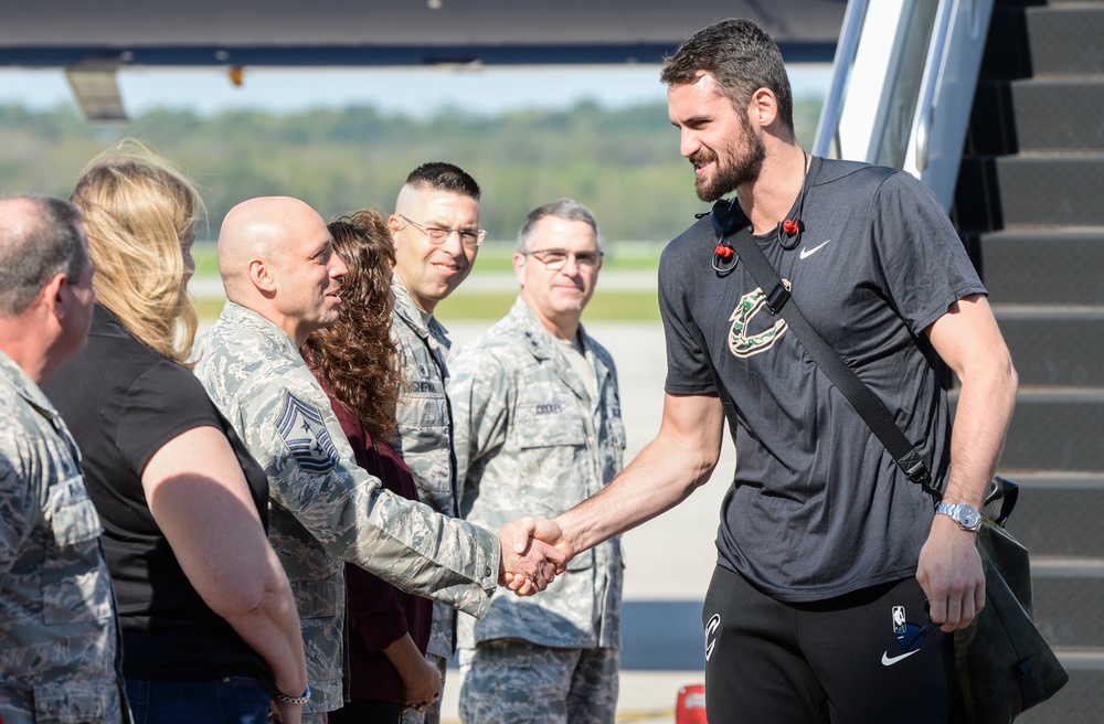 Cleveland Cavaliers Visit Wright-Patterson AFB