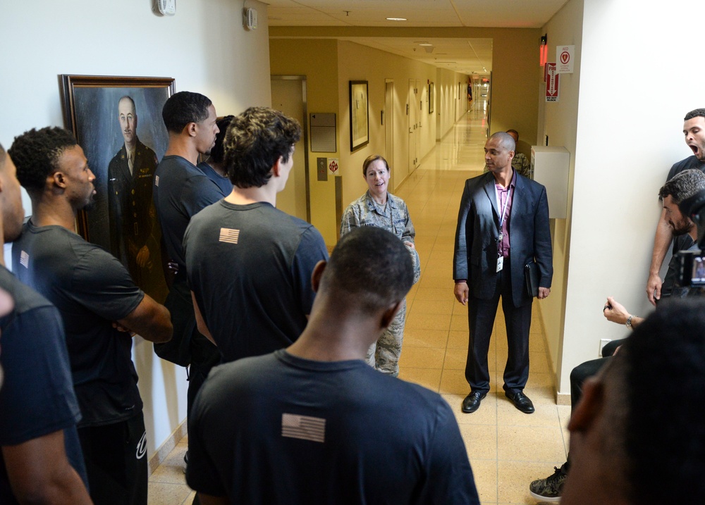 Cleveland Cavaliers Visit Wright-Patterson AFB